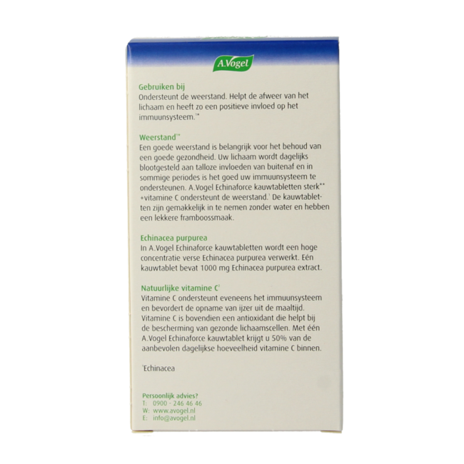 Echinaforce comprimido masticable fuerte + vitamina C 60 comprimidos masticables