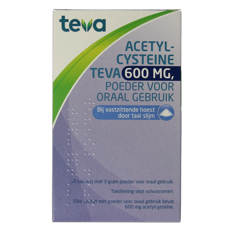 Teva Acetylcysteine 600mg 30 Sachets