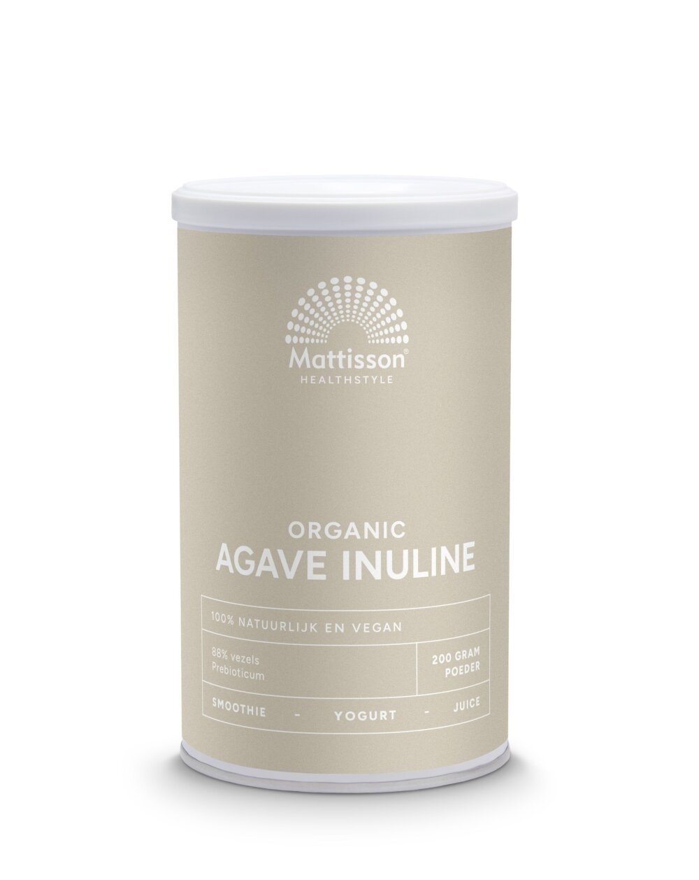 Mattisson Inulina di Agave Bio 200g - Fibre per Digestione Sana