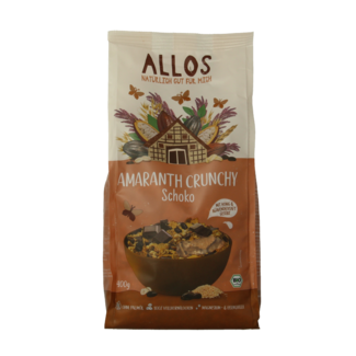 Allos Crunchy amarant chocolade bio 400 Gramos
