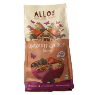 Allos Crunchy amaranto frutos rojos bio 400 gramos