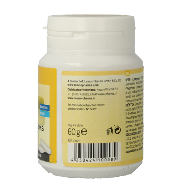 Gommes à mâcher Fleurs de Bach n° 39 sérénité et relaxation 40 pièces