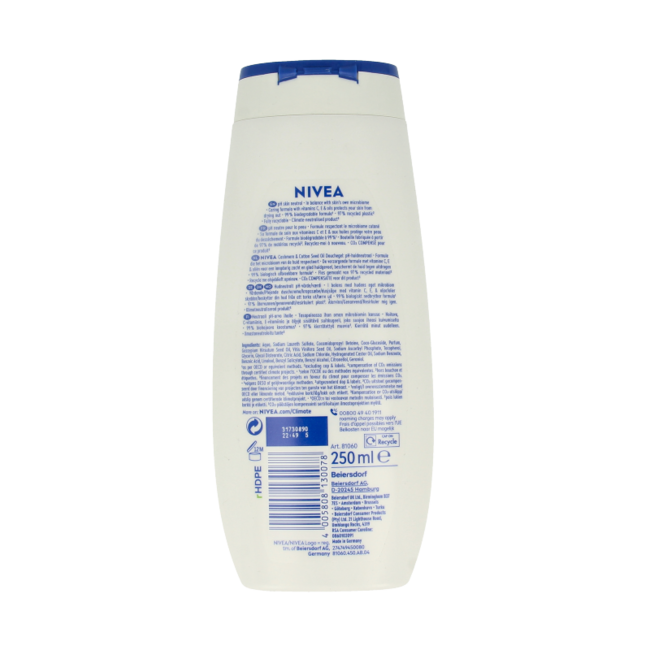 Nivea Shower cashmere & orchid moments 250 Millilitres