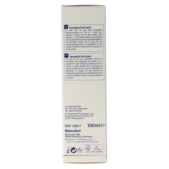 Voetcreme herstellend 100 Milliliter