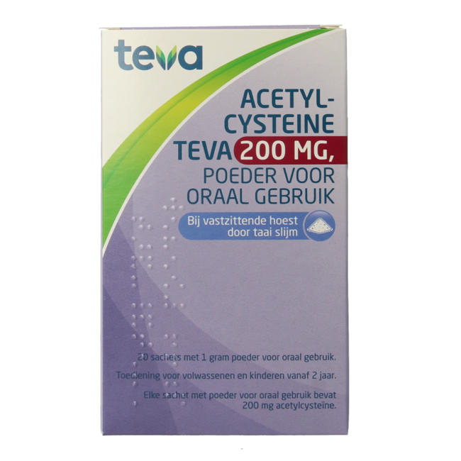 Acétylcystéine Teva 200 mg 20 sachets