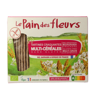 Pain Des Fleurs Crackers multicereales bio 150 Gramos