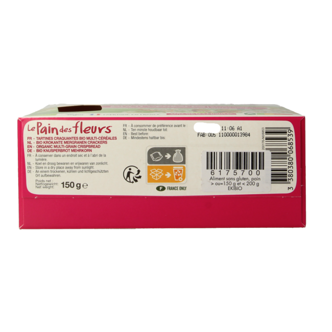 Crackers multicereales bio 150 gramos