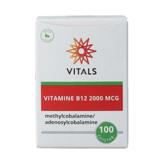 Vitals Vitamine B12 2000 mcg 100 Comprimés à sucer