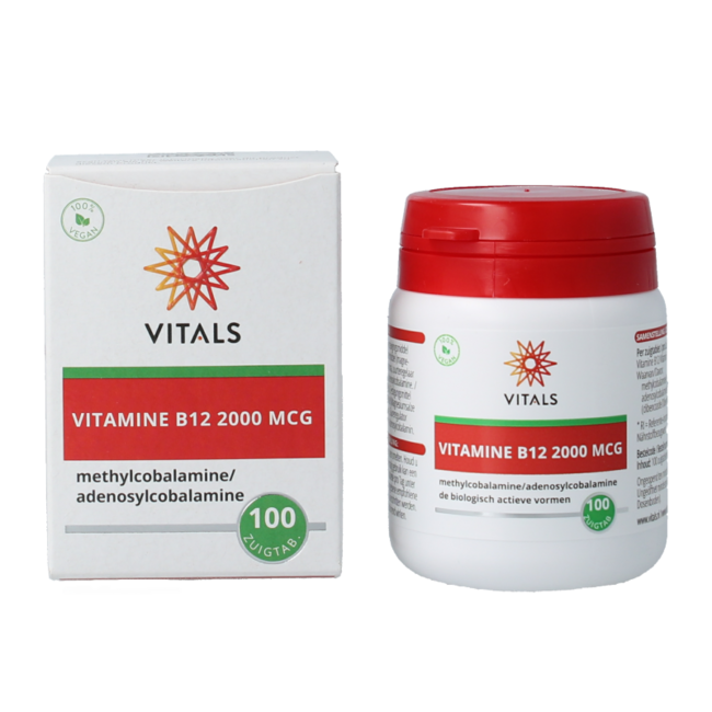Vitamina B12 2000 mcg 100 comprimidos masticables