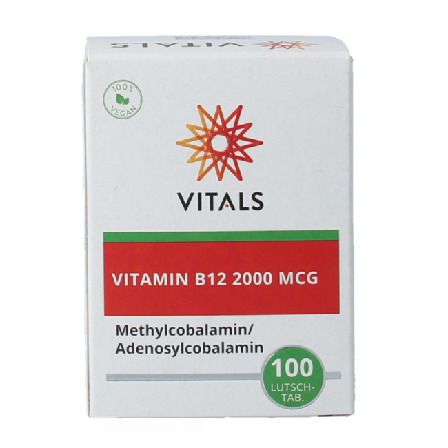 Vitamina B12 2000 mcg 100 comprimidos masticables