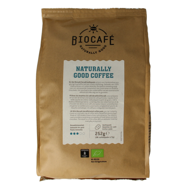 Kaffee-Pads koffeinfrei Bio 36 Stück