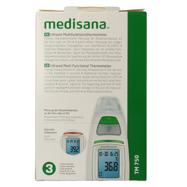 Medisana Multifunctionele thermometer TM750 1 Stuks
