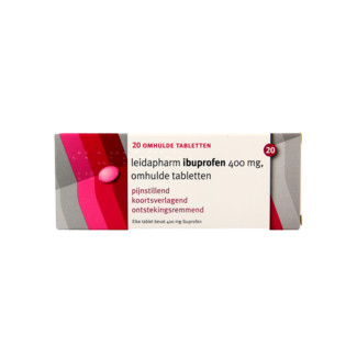 Leidapharm Ibuprofen 400mg 20 Coated Tablets