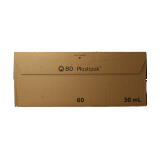 Becton Jeringa de inyección Becton Plastipak de 50 ml con punta, 60 unidades