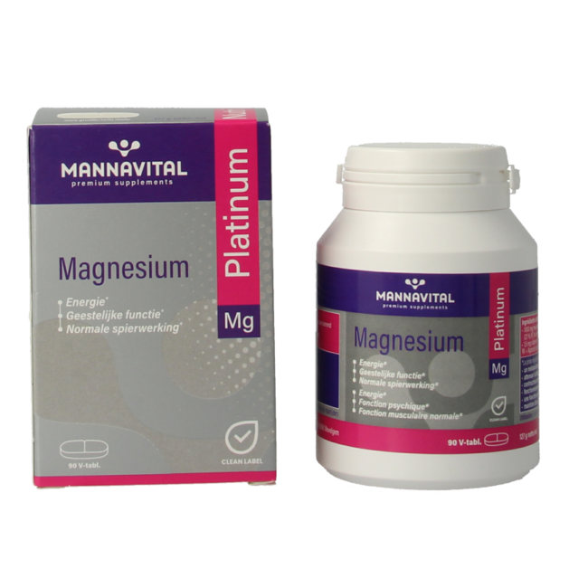 Mannavital Magnesium platinum 90 comprimidos