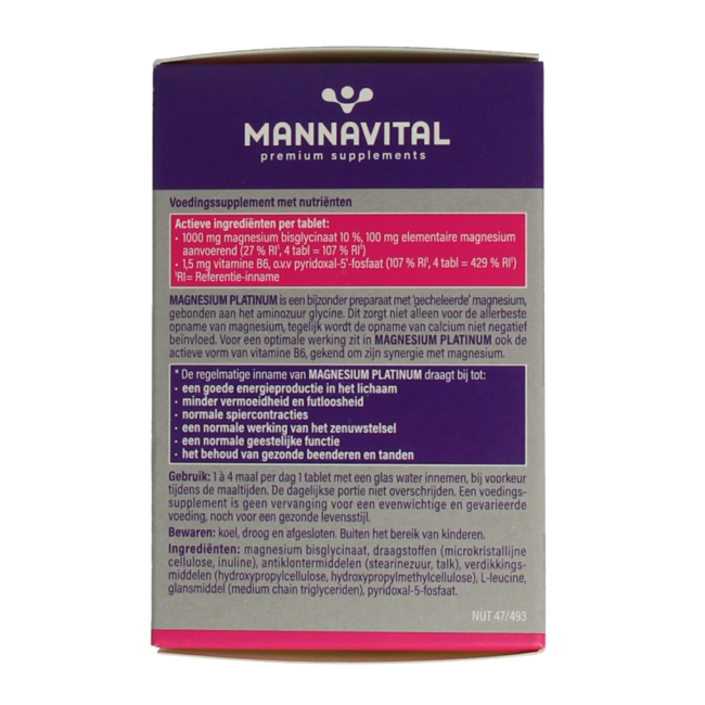 Mannavital Magnesium platinum 90 comprimidos