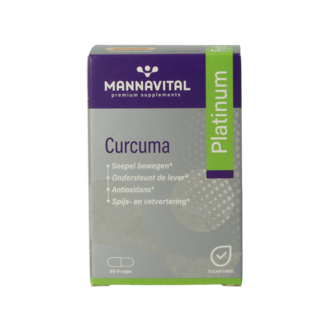 Mannavital Mannavital Curcuma platinum 60 kapsułek wegetariańskich
