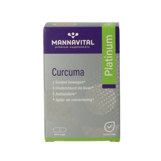 Mannavital Mannavital Curcuma platinum 60 Vegetarische capsules