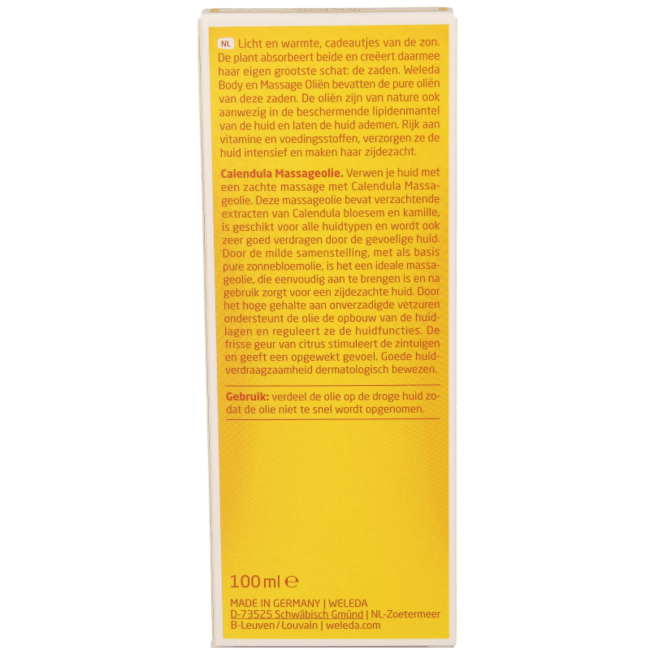 Calendula massage oil 100 Millilitres