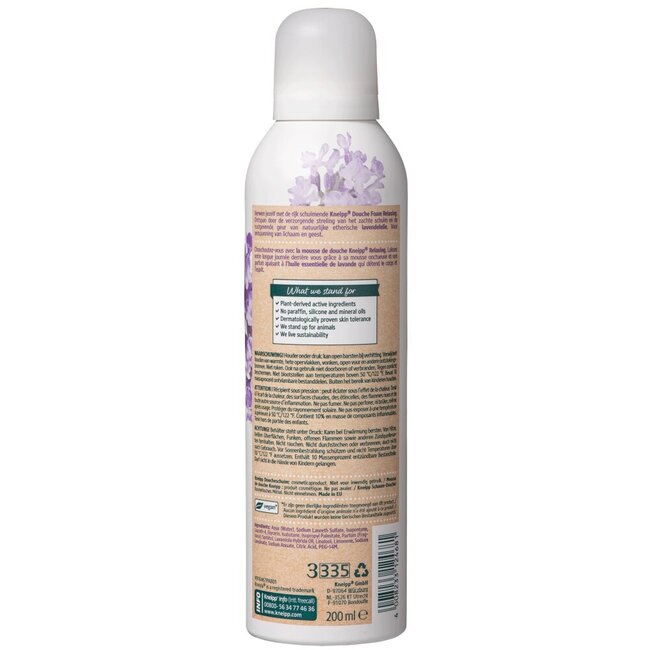 Shower foam relaxing lavender 200 Millilitres