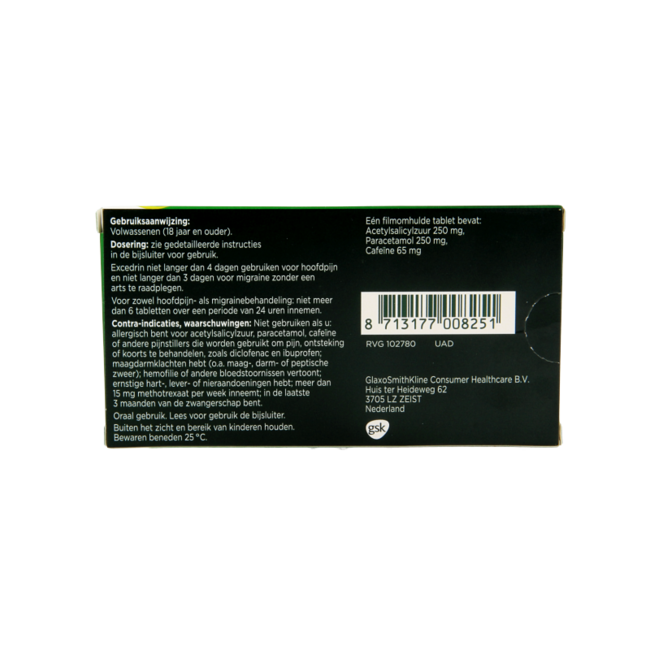 EXCEDRIN, comprimidos recubiertos con película 10,00 comprimidos