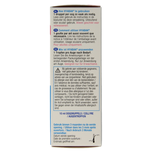Hyabak Gouttes oculaires 10 ml