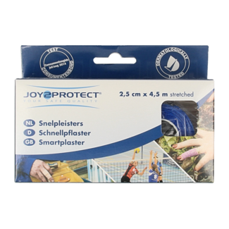 Joy2protect Joy2protect Pansements auto-adhésifs bleus 2,5 cm x 4,5 m 2 rouleaux