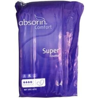 Absorin Absorin Comfort finette super 14 Stuks