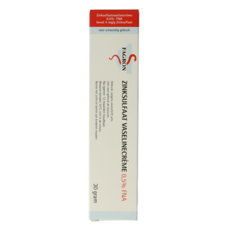 Fagron Fagron Zinksulfaat vaselinecreme 0.5% FNA 30 Gram