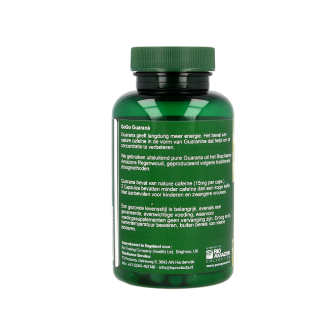 RIO Gogo guaraná 500 mg - 120 cápsulas vegetales