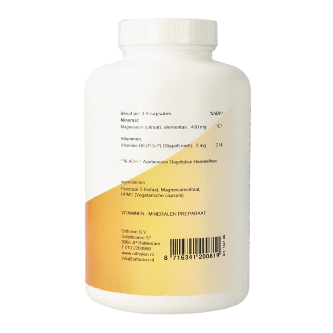 Ortholon Magnesium Citrate 240 Vegetarian Capsules