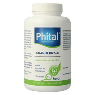 Phital Phital Cranberry + C 250 Comprimés