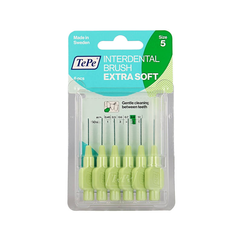 TePe Cepillo interdental TePe extra suave verde claro talla 5 6 unidades