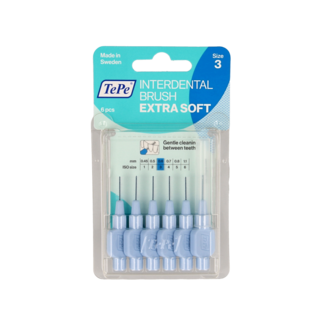 TePe Scovolino Interdentale Extra Soft TePe Azzurro Chiaro Misura 3 (6 Pezzi)