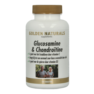 Golden Naturals Glucosamine & chondroïtine 100 comprimés