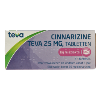Teva Cinnarizin 25mg 10 Tabletten