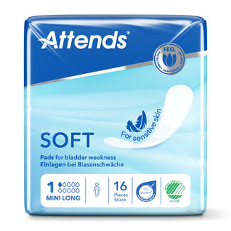 Attends Compresa Attends Soft 1 Mini Long 16 unidades