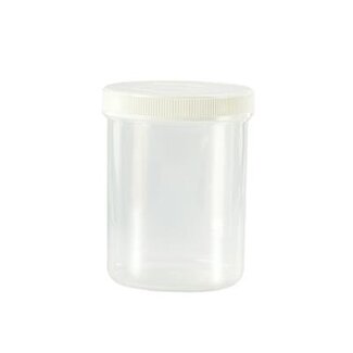 Spruyt Hillen Tablettenfläschchen 170 ml transparent mit Deckel 35 Stück