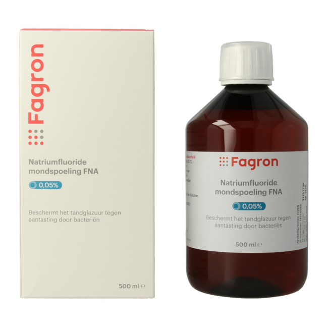 Fagron Natriumfluoride mondspoeling 0.05% 500 Mililitros