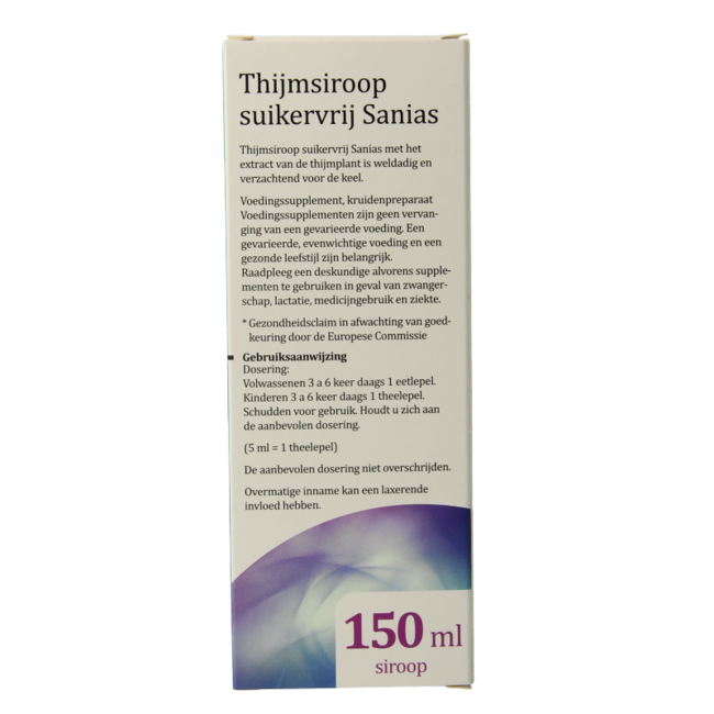 Thijmsiroop suikervrij 150 Milliliter