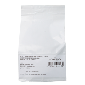 Jacob Hooy Jacob Hooy Gember geschild gesneden 250 Gram