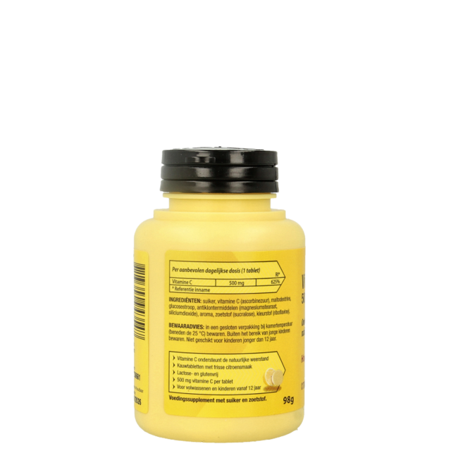 Vitamine C 500mg citroen 50 Kauwtabletten