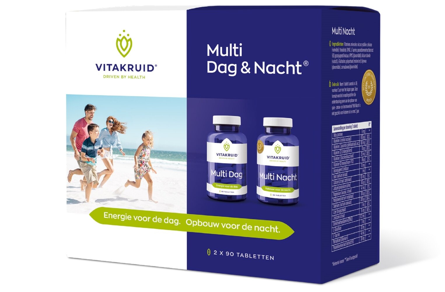 Vitakruid Multi Dag & Nacht 100% Vegan - Supporto Giorno/Notte