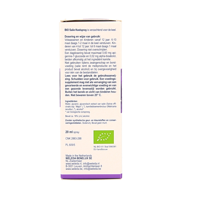 Salbei Rachenspray Bio 20 Milliliter