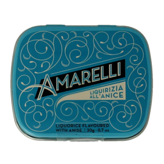 Amarelli Gocce di Liquirizia all'Anice Chicchi Amarelli, Lattina 20 Grammi