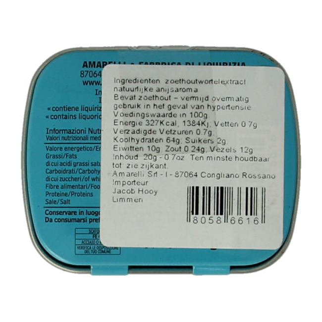 Lorbeerlakritz Dose Anis Chicchi 20 Gramm