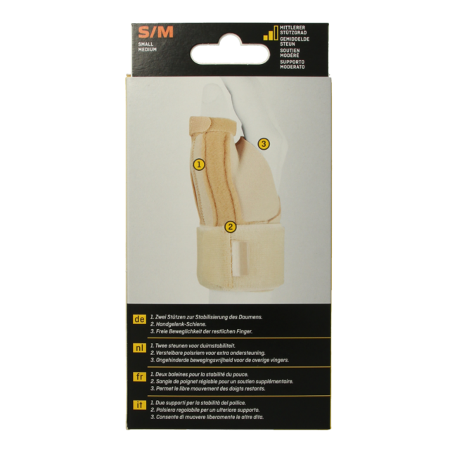 Futuro Deluxe thumb stabiliser size S/M 1 Piece