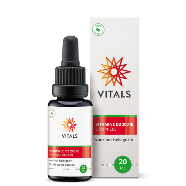 Vitals Vitamin D3 Drops 20 Millilitres