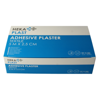 Hekaplast Hekaplast Plaster tekstylny 5 x 2.5cm 12 sztuk