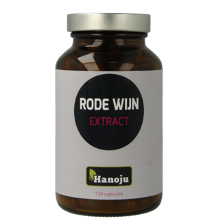 Hanoju Hanoju Rode wijn extract 250mg 150 Vegetarische capsules